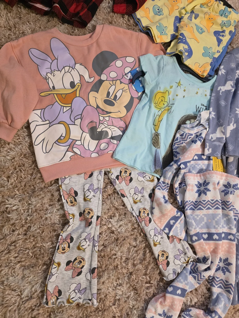Kids Mixed Pajama Set - Blue, Red, Pink, Yellow, Light Blue
